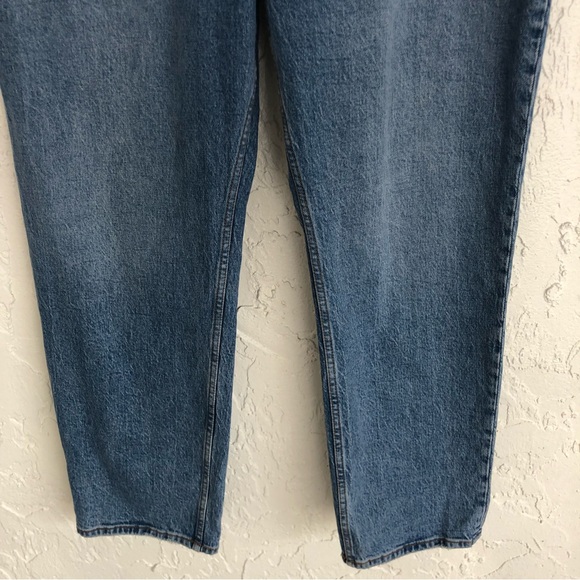 ABERCROMBIE The Dad High Rise Curve Love Crossover Button Fly Size 32/14 - Picture 5 of 12